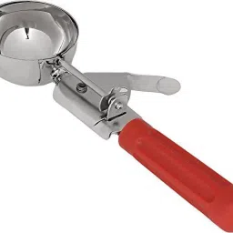 Economical Scooper with Red Handle Stainless Steel Ice-cream Spoon-image-4