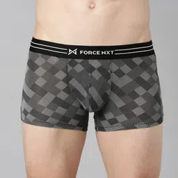 Force NXT Pack Of 3 Printed Ultra Fresh Technology Outer Elastic Cotton Trunks image 3