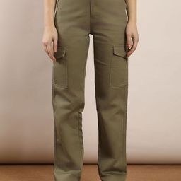 FCK-3 Women Straight Fit High-Rise Stretchable Cargo Styles Jeans-image-94