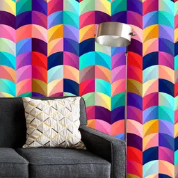 ArtzFolio Printed UV-Resistant Anti-Bacterial Geometric Pattern Elements Peel & Stick Wallpaper-image-56