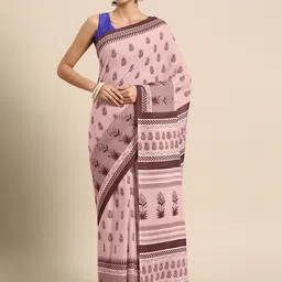 BUTA BUTI Floral Pure Cotton Printed Saree-image-23