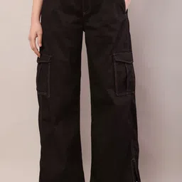 NoBarr Women Regular Fit Cargos Trousers-image-43