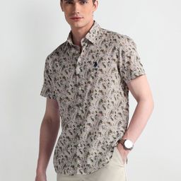 U.S. Polo Assn. Denim Co. Men Smart Slim Fit Floral Printed Casual Shirt-picture-19