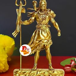 DARIDRA BHANJAN Gold-Toned Religious Idol Showpiece-image-93