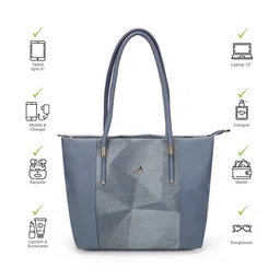 Metro Oversized Structured Shoulder Bag with Cut Work image 2