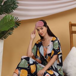 Sweet Dreams Floral Printed Maxi Nightdress-image-14