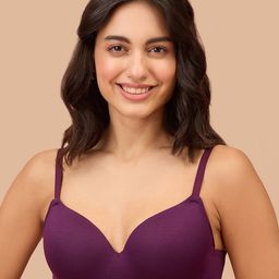 Nykd Women Full Coverage Lightly Padded Non-Wired Cotton T-shirt Bra-picture-12