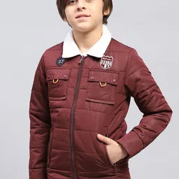 Monte Carlo Boys Spread Collar Padded Jacket with faux fur trim-picture-9