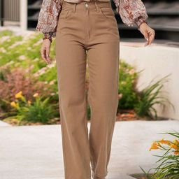 HIGH BUY Women Straight Fit High-Rise Jeans-image-84
