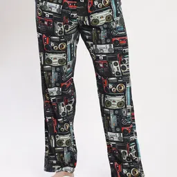 Bene Kleed Printed Relaxed-Fit Straight-Leg Lounge Pants-image-4