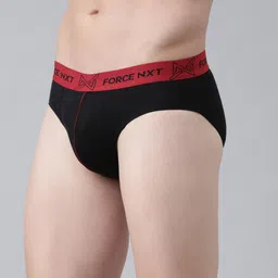 Force NXT Men Pack Of 2 Assorted Cotton Basic Briefs image 3