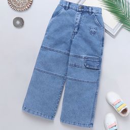 Naughty Ninos Girls Comfort Flared Light Fade Jeans-picture-26
