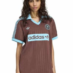 ADIDAS Originals Women Brand Logo Printed V-Neck Relaxed Fit T-shirt-image-90