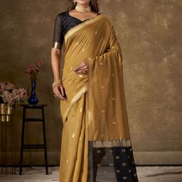 KAYOMMI Woven Design Ethnic Motifs Pure Cotton Banarasi Saree-32