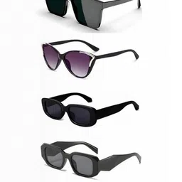 Arzonai Unisex Black Sunglasses-image-54