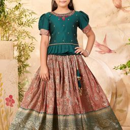Muhuratam Ready To Wear Art Silk Lehenga Choli-image-38