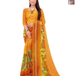 Moda Rapido Pack Of 2 Floral Printed Pure Georgette Saree With Blouse Piece-image-72