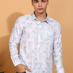 Moda Rapido Classic Abstract Printed Spread Collar Cotton Casual Shirt-picture-9