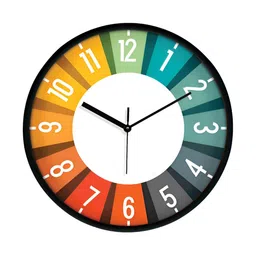 RANDOM Black & White Printed Contemporary Wall Clock-47