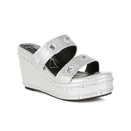 London Rag Embellished Wedge Sandals-36
