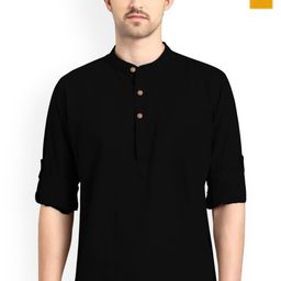 Vida Loca Selection Of 2 Mandarin Collar Pure Cotton Kurtas-image-18