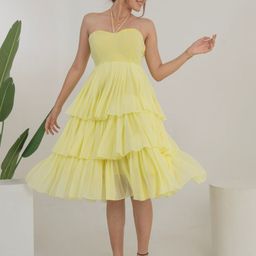 KAJODI Georgette Fit & Flare Midi Dress-image-8