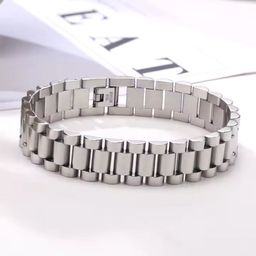 Thrillz Men Stainless Steel Silver Plated Charm Bracelet-image-94