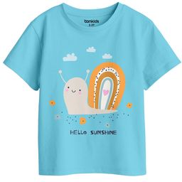 BonOrganik Girls Graphic Printed Round Neck Cotton T-shirt-image-81