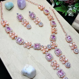 VATSALYA creation Women PurpleJewellery Set-image-52