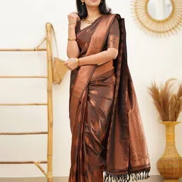 Quelea Woven Design Zari Pure Silk Banarasi Saree-image-68