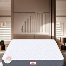 COIRFIT White & Grey Quilted 5 Zone I Shape Medium Firm Queen Size Orthopedic Mattress-16
