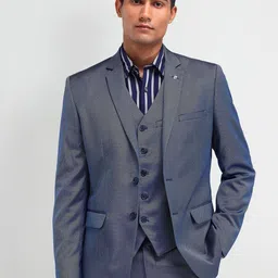 AD By Arvind Tailored-Fit Single-Breasted Three-Piece Formal Suits-image-7