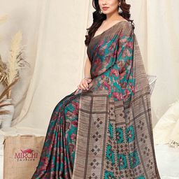 MIRCHI FASHION Women Floral Printed Festive Ready to Wear Saree-picture-7