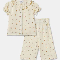 R&B Infant Floral Printed Pure Cotton Shirt With Trousers-image-89