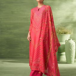 SAUNDH Ethnic Motifs Printed Unstitched Dress Material-image-38