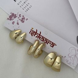 ISHKAARA Contemporary Hoop Earrings-image-66