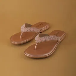 Ozuri Women Party Open Toe Flats-image-85