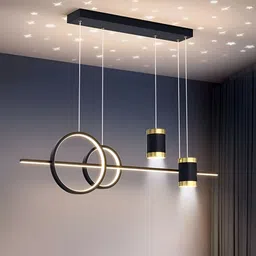 Cruv Black & White Metal Hanging Ceiling Lamp-image-61