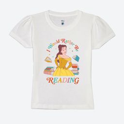 YK Disney Girls Graphic Printed Puff Sleeves Pure Cotton T-shirt-picture-23