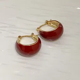 VAGHBHATT Gold-Plated Circular Hoop Earrings image 3