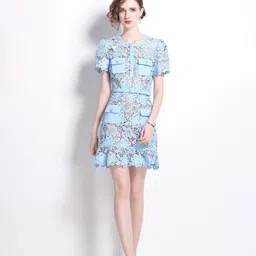JC Collection Women Floral Embroidered A-Line Dress-image-19