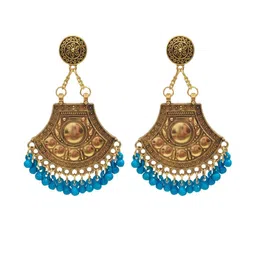 Weariton Blue Chandbalis Earrings-18