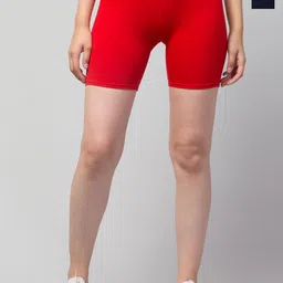ULLAS Women Pack of 2 Skinny Fit Mid-Rise Sports Shorts-21