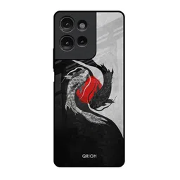 QRIOH Unisex Quirky Printed Motorola G75 5G Glass Back Case-image-95
