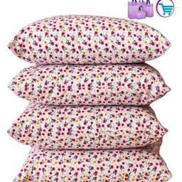 Polyester Fibre Solid Sleeping Pillow Pack of 4-image-37