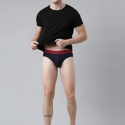 Force NXT Men Pack Of 2 Assorted Cotton Basic Briefs image 3