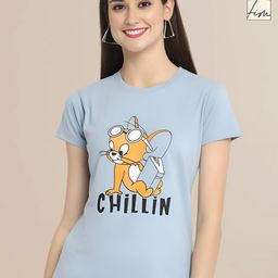Mast & Harbour Pack Of 2 Cartoon Printed Round Neck Cotton T-shirts-image-61