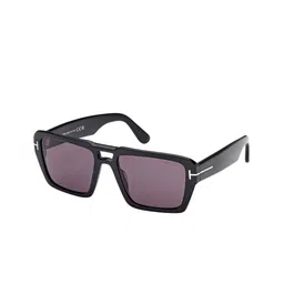 Tom Ford Men Square Sunglasses with UV Protected Lens FT1153 56 01A-image-10