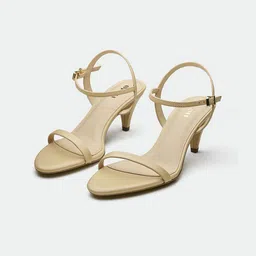 Oroh Women Leather Kitten Heel Sandals-43