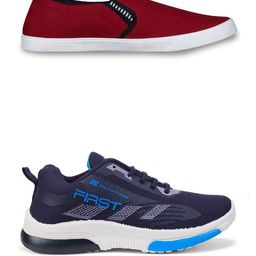 Spotwalk Men Mesh Running Shoes-image-70